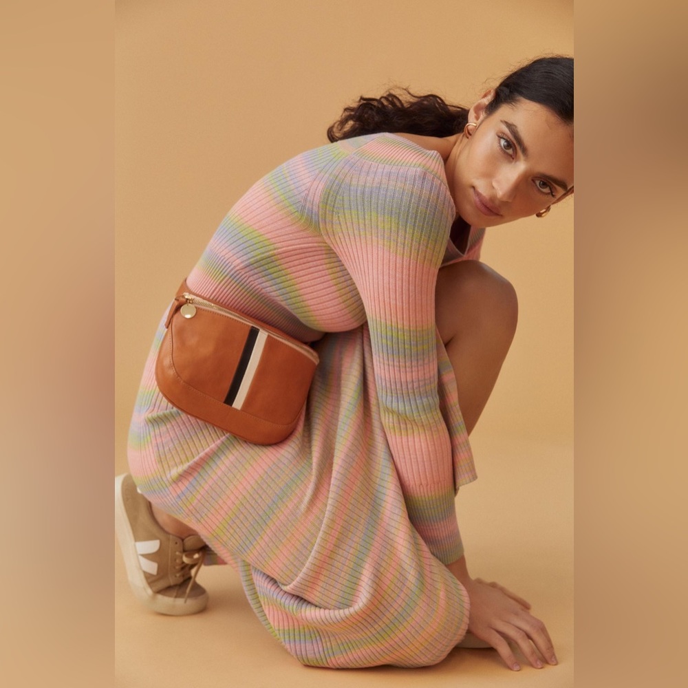 Daily Practice Pastel Stripes Sweater Dress - Picture 4 of 11